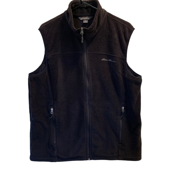 Eddie Bauer Other - Eddie Bauer Men’s Black Fleece Vest Large